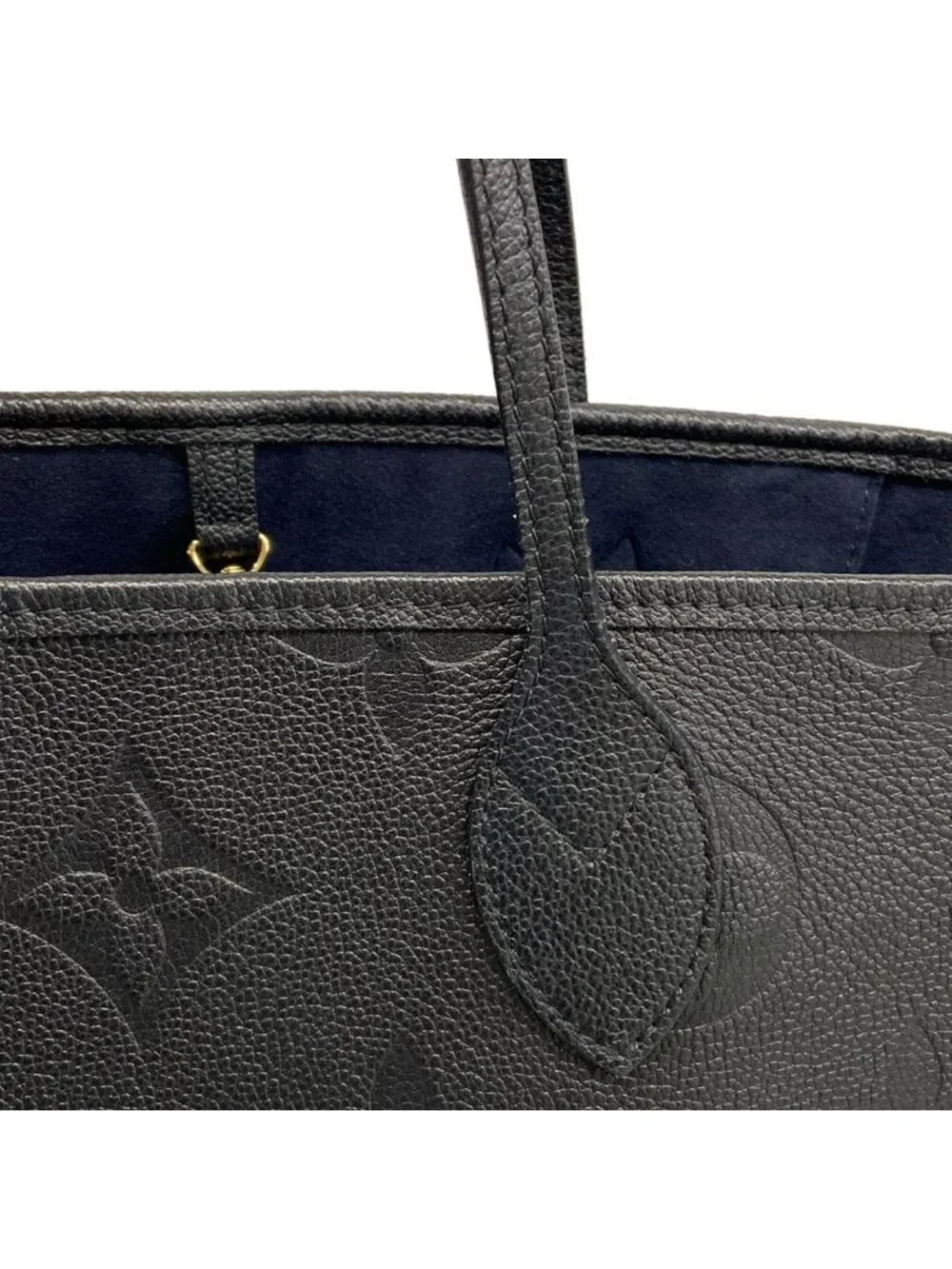 Louis Vuitton Tote Bag Monogram Empreinte Neverfull MM Noir Leather Cowhide